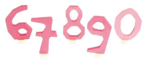 Zahlen rosa Stecker für Geburtstagsringe Grimm