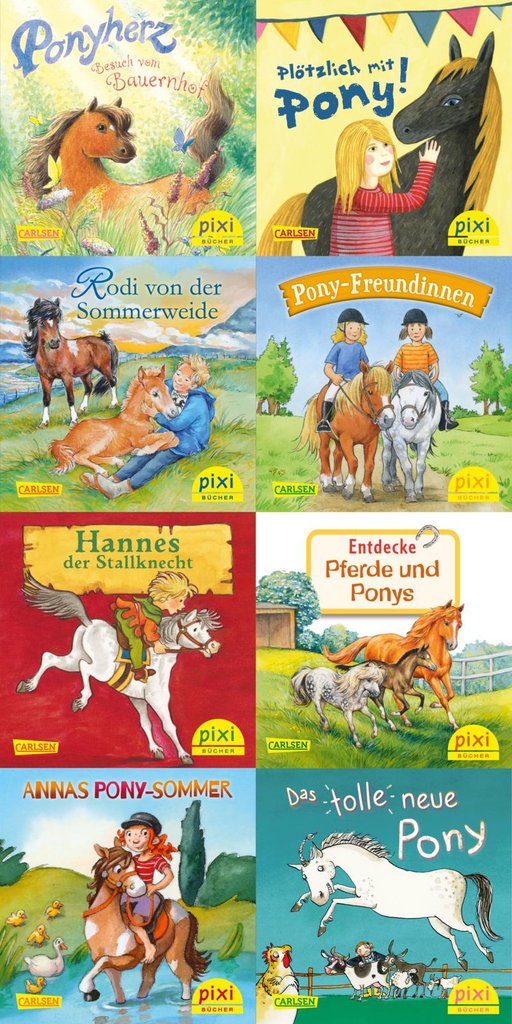 Pixi Bücher Set 259 Ponygeschichten mit Pixi