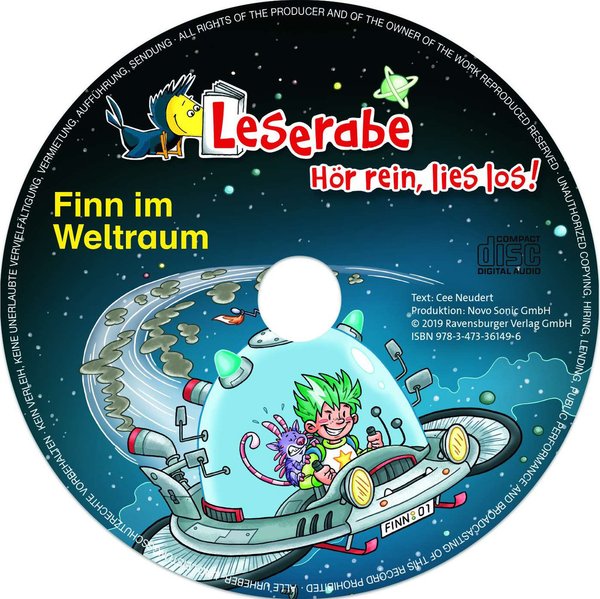 Leserabe Hör rein lies los Mit Audio CD Finn im Weltraum
