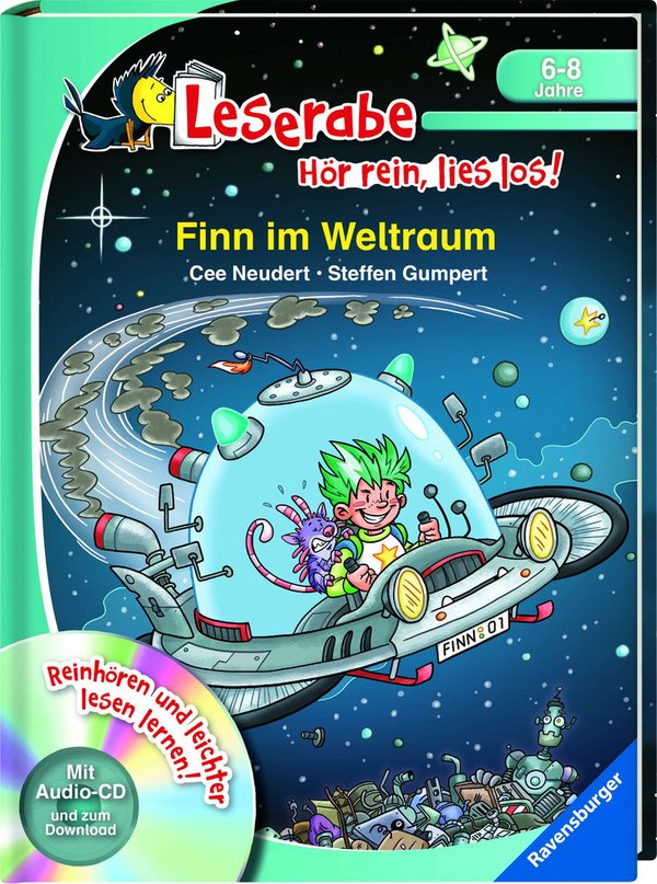 Leserabe Hör rein lies los Mit Audio CD Finn im Weltraum
