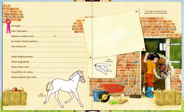 Freundebuch Alle meine Kindergartenfreunde - Pferdefreunde