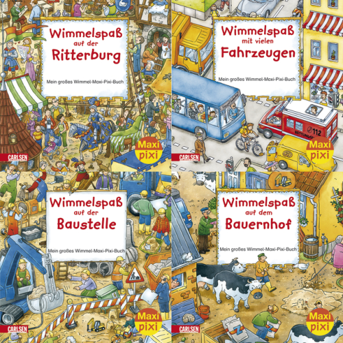 Maxi-Pixi Bücher Wimmelbilder Serie 1