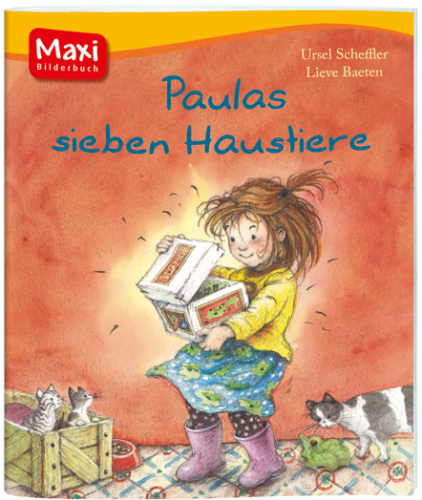 Maxi-Bilderbuch Paulas sieben Haustiere