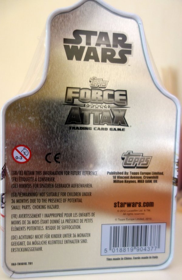 Star-Wars Topps Force Attax SERIE 3 Sammelkarten in Dose