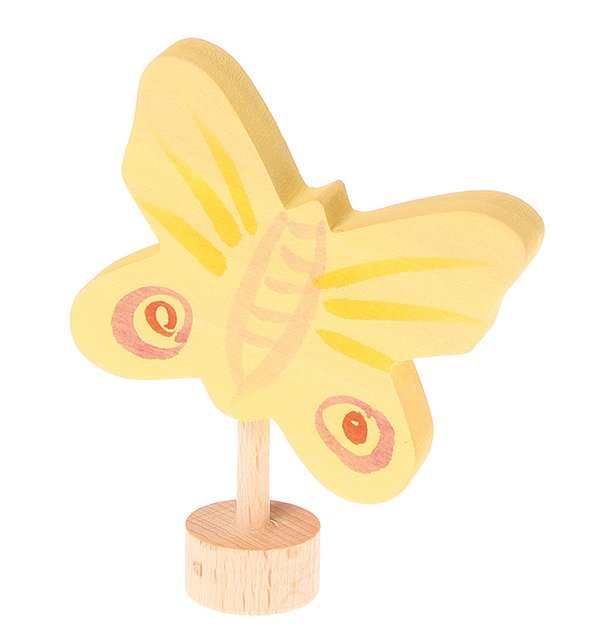 Grimm's 03313 Stecker gelber Schmetterling aus Holz