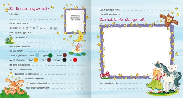 Freundebuch Einhorn Meine Kindergarten Freunde