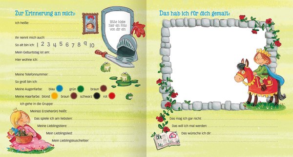 Freundebuch Meine Kindergarten Freunde Ritter Ab 3 Jahren