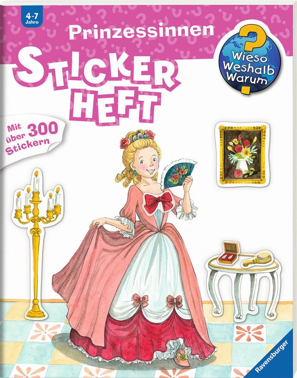 Stickerheft Prinzessinnen mit Stickern 4 bis 7 Jahre