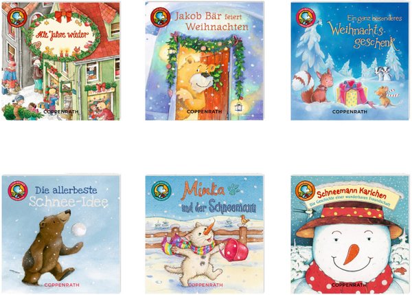 Linos kleine Weihnachtsgeschichten 6 Lino-Bücher Lino Box Nr. 61