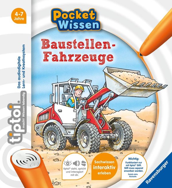 tiptoi Baustellen-Fahrzeuge Pocket Wissen 4-7 Jahre