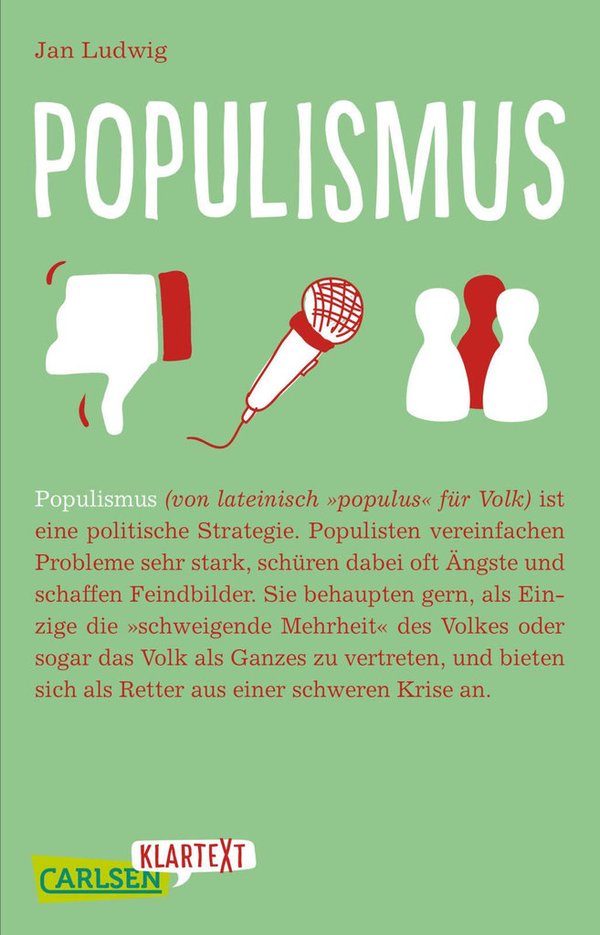 Carlsen Klartext Populismus Ab 13 Jahren Taschenbuch