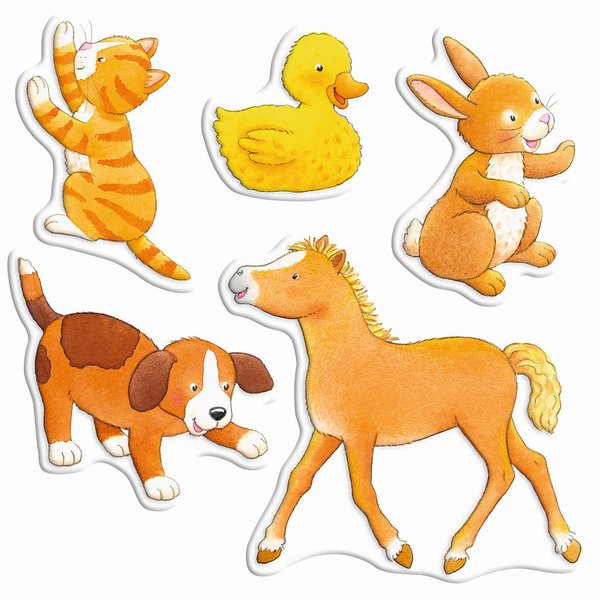 Mein allererstes Stickerbuch Tierkinder Mit Spiel-Stickern