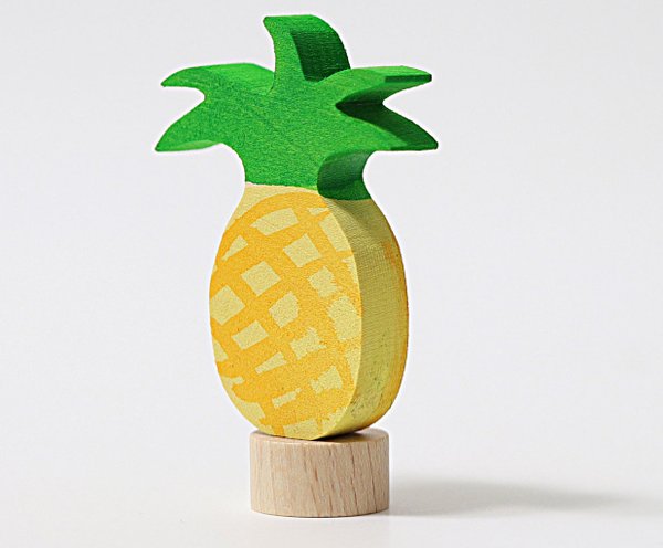 Grimm's 03321 Steckfigur Ananas aus Holz