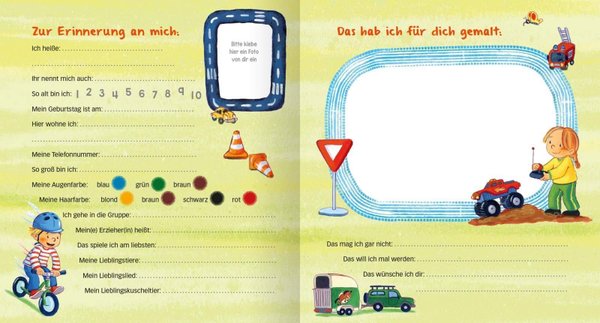 Freundebuch Fahrzeuge Meine Kindergarten Freunde