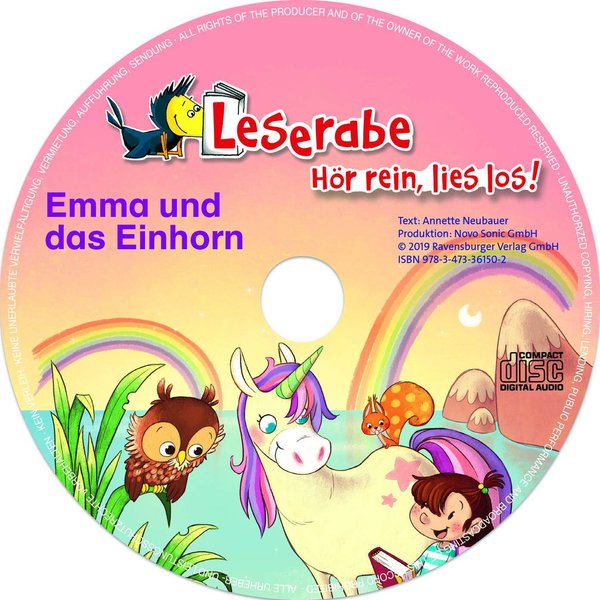Leserabe Hör rein lies los Mit Audio CD Emma und das Einhorn