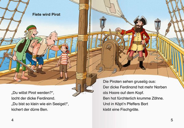 Leserabe 1. Lesestufe Fiete und die Piraten