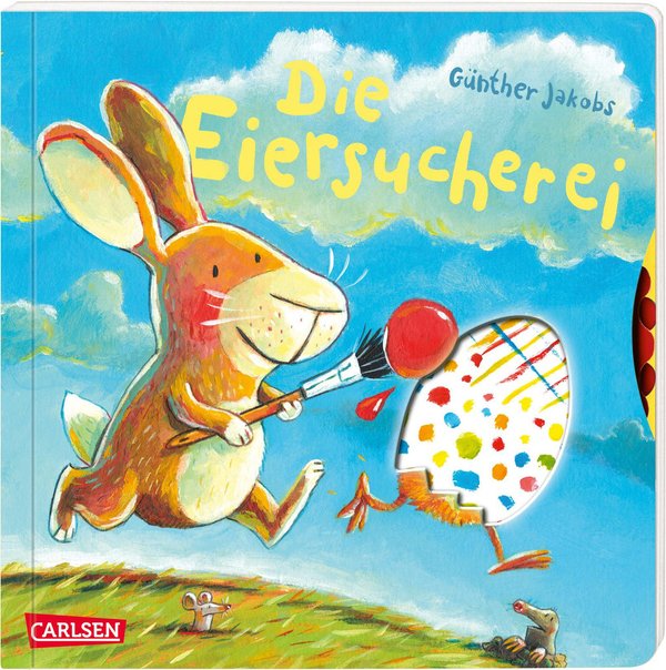 Die Eiersucherei Osterbuch mit Drehscheiben und Reimen