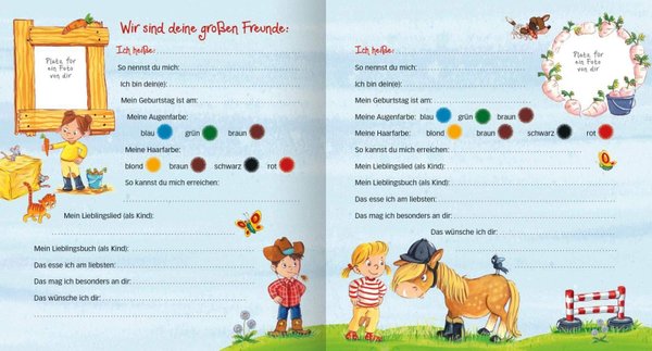 Freundebuch Pferde Meine Kindergarten-Freunde